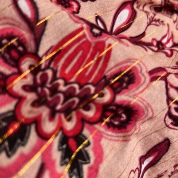 Kate Spade *  Sleeveless Paisley Blossom Blouse Top in Conch Shell Size Small - Picture 15 of 15